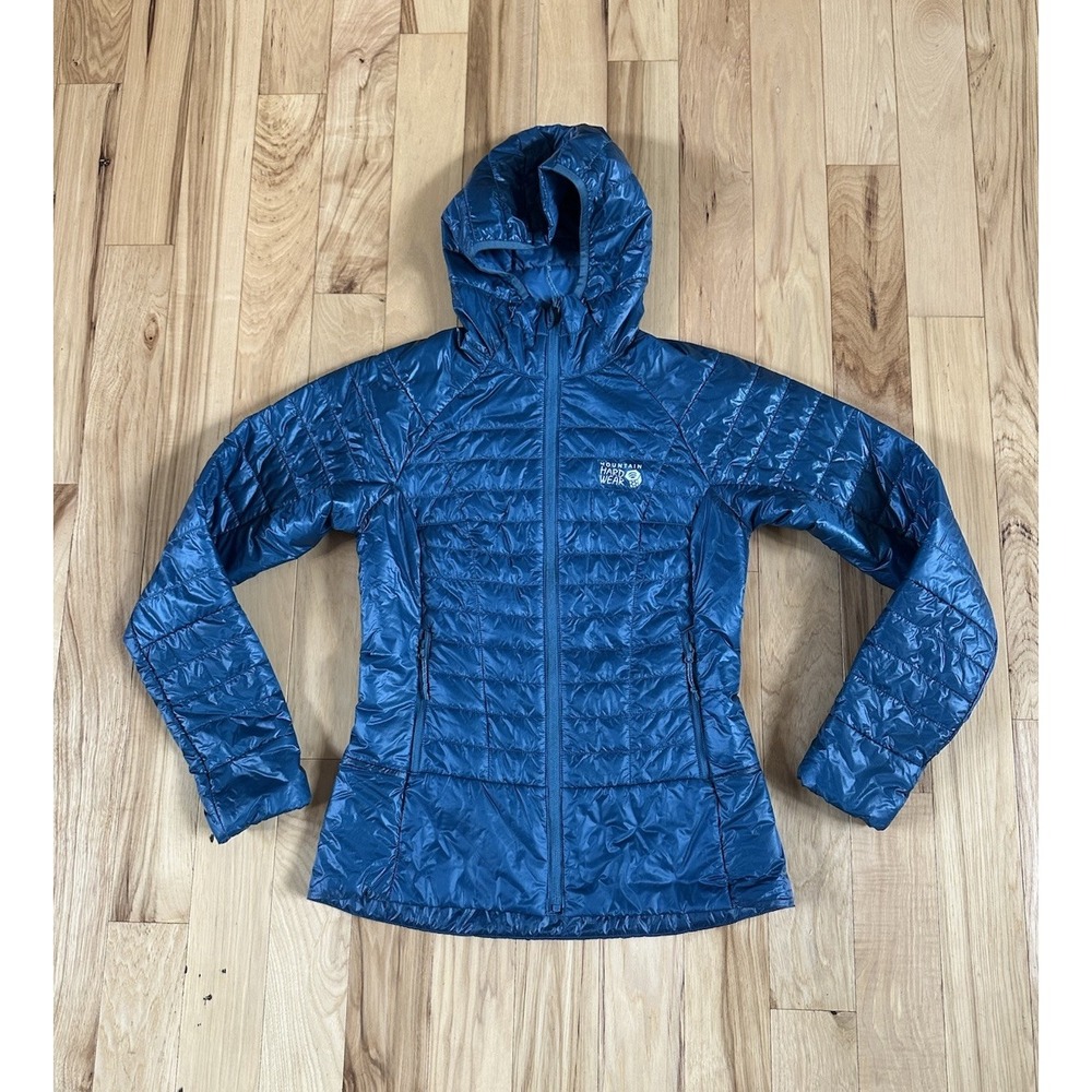 Mountain Hardwear Ghost Whisperer Hoody Puffer Jacket Women's XS Blue